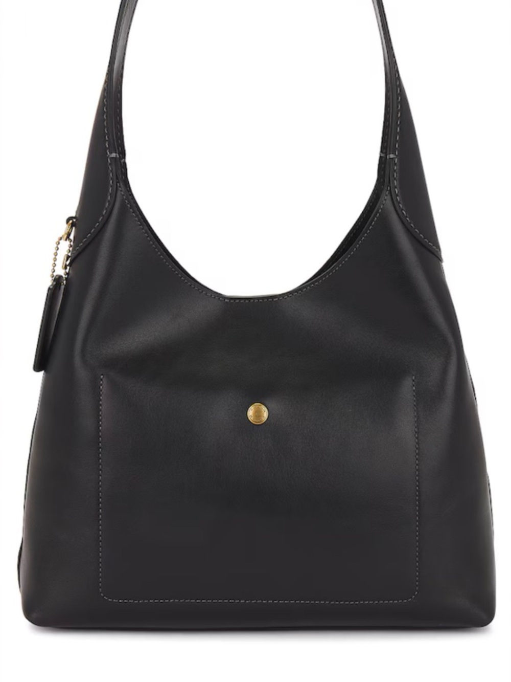 Coach Brooklyn 28 Slouchy Shoulder Bag; Black - Picture 8 of 11